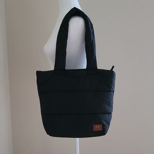 Most Wanted USA Black Puffer Tote Bag